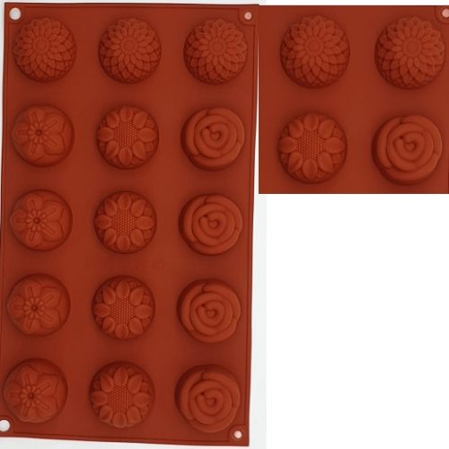 ASSORTED SHAPED 15 CAVITY MOULD