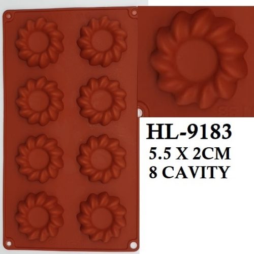 ROUND PLAITED 8 CAVITY MOULD
