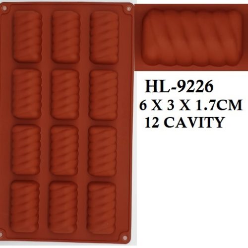 LOG SILICONE 12 CAVITY MOULD