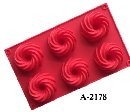 SWIRL MOULD 6 CUP A-2178