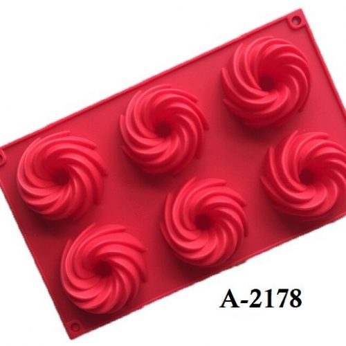 SWIRL MOULD 6 CUP A-2178